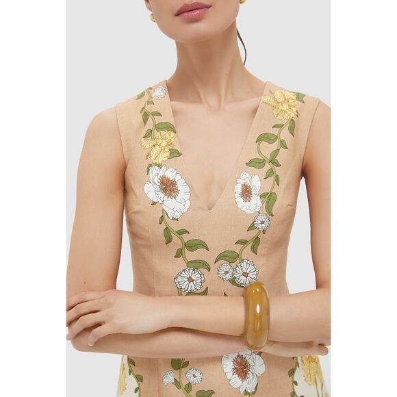 CLEA Verona Floral Rivera Mini Dress NWT L Tuckernuck $520 Retail - Picture 5 of 7